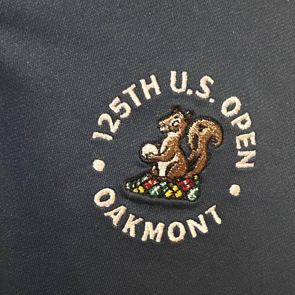 Walter Hagen Women's XL 125th U.S. Open Oakmont 1/4 Zip Navy Golf Pullover NWT - Picture 2 of 4
